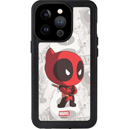 Marvel Deadpool Babypool iPhone 15 Pro Waterproof Case